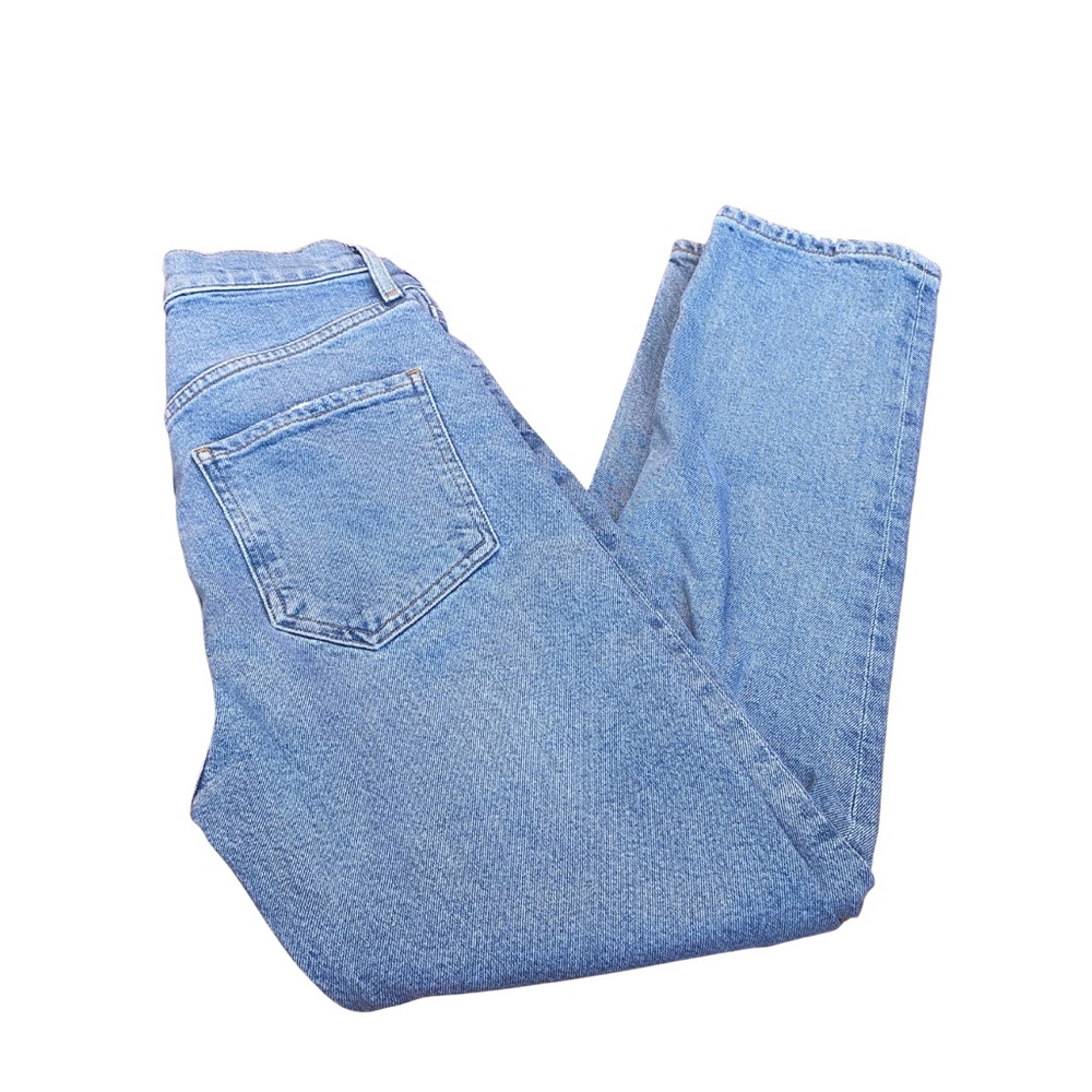 AGOLDE Riley High Rise Straight Crop Jeans Light Wash Size 24